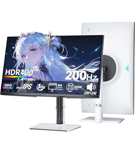 Amazon.co.jp: KTC 27 Inch QHD Gaming Monitor, 180Hz 1ms GTG Fast