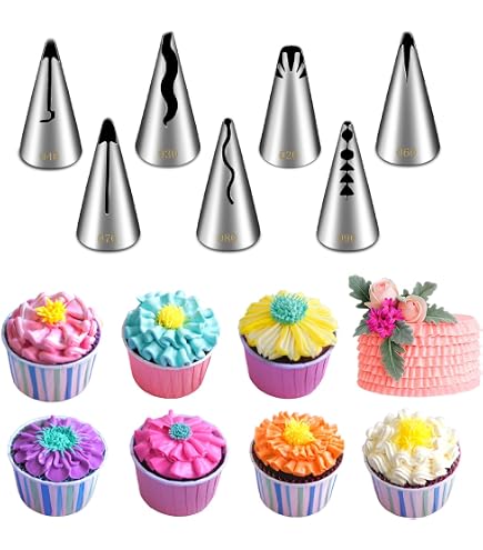 5PCS Stainless Steel Leaf Piping Tips - Russian Flower Cake Decorating Nozzles, Icing Tools For Baking