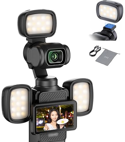 Amazon.co.jp: JJC 小型 LEDビデオライト Osmo Pocket 3 対応 （ライト