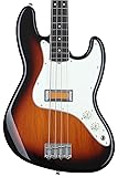 Fender フェンダー メキシコ製エレキベース Gold Foil Jazz Bass®, Ebony Fingerboard, 2-Color Sunburst ソフトケース付き