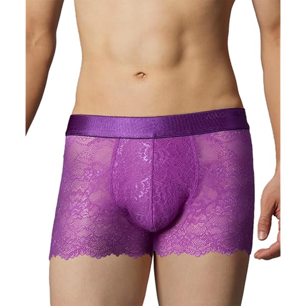 【未使用】ワコールメン レースボクサー パープル WT3824 Mサイズ