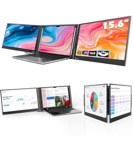NexPad USB-C Portable Monitor for Laptop. 12 inch FHD 1080P IPS