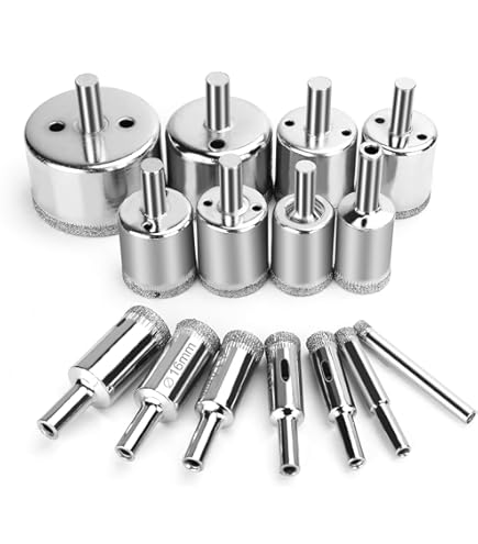 Buy Diamond Coated Hole Saw 10PCS 6-30mm Glass Hole Saw Kit Diamond Coated Core Hole Saw Marble Drill Bit Tile Ceramic Glass 147081820