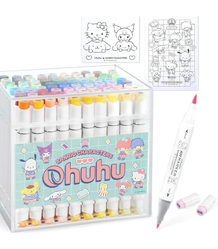 Ohuhu 120色 筆タイプ マーカーペン Honolulu B シリーズ