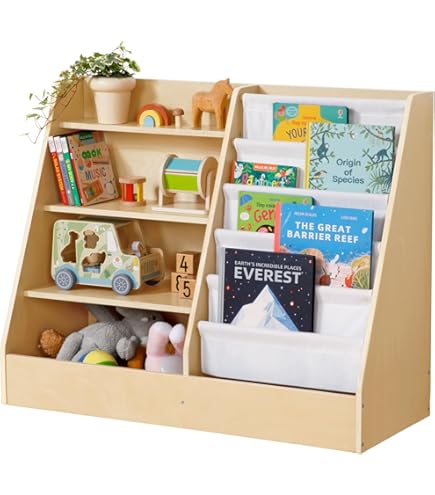 Amazon.co.jp: 木遊舎(MOKUYUSYA) 絵本棚【完成品】天然木製パイン材