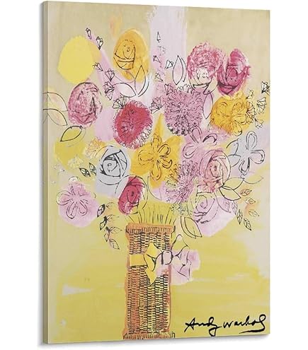 Amazon.co.jp: アンディウォーホル 黄色いお花の絵 各種サイズ