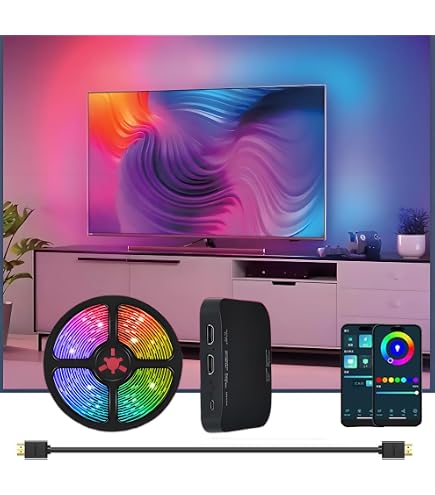 Amazon.co.jp: 55-65 インチ TV 用スマート アンビエント ライト