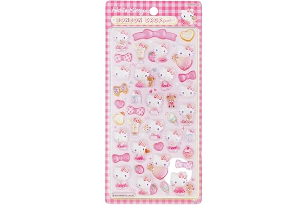 サンスター文具(Sun-Star Stationery) サンリオキャラクター シール ボンボンドロップシール ハローキティ ピンク S8812101