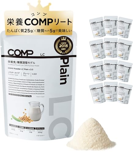 Amazon | COMP 完全食 Powder TB Plain (96g×12袋) プロテイン