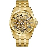Bulova Shutton Automatic Gold Skeleton Dial Men's Watch 97A162