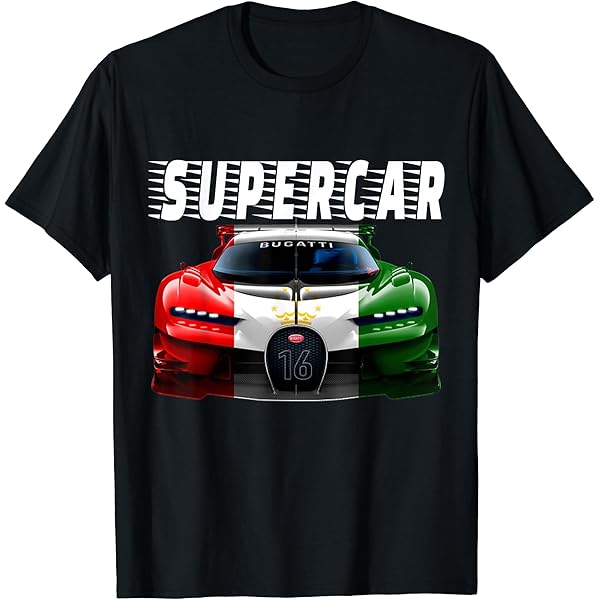 Amazon | スポーツカーファンに最適なスーパーカーTシャツ。 Tシャツ