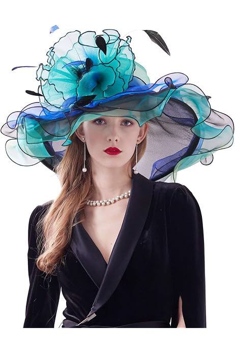ORIDOOR Women Organza Fascinator Church 