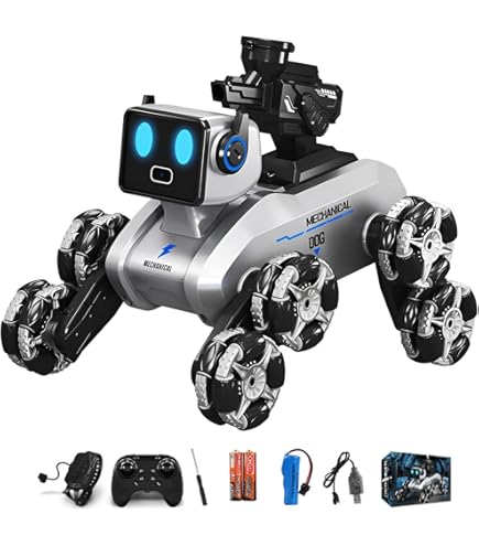 Amazon.co.jp: [AOKOWN]2025新 八輪アクロバットロボドッグ ロボット犬