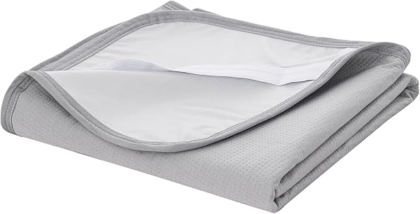 Waterproof Sheet, Double Nursing Bed Pad, 55.1 x 80.7 inches (140 x 205 cm), Waterproof Sheet, Washable, Waterproof Pad, All Seasons, Waterproof Cover, Incontinence Protection, Elastic Corners, Gray - 1