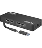 Plugable USB-C 変換グラフィックアダプタ、デュアル4K HDMI