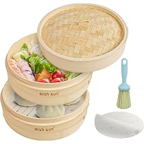 Amazon | WISH SUN せいろ蒸し器 18cm 2段 せいろ 蓋付き 蒸しシート50