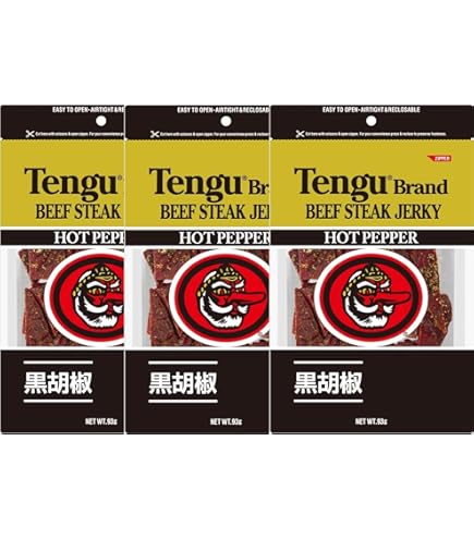 Amazon | テング ビーフジャーキー ホット 93g 5袋セット | テング