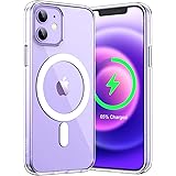 JEDirect iPhone 12 mini マグネット ケース(5.4インチ用) MagSafe ワイヤレス充電対応 衝撃吸収 バンパーカバー 傷つけ防止 透明バック (クリア)