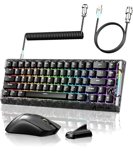 R68HE有線キーボード & X11Ultraワイヤレスゲーミングマウス セット Amazon | ATTACK SHARK 【R68HE＋X11ULTRA】 ゲーミングキーボード