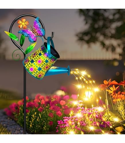 新商品!! 蝶 ソーラー ライト ガラス 鉄 景観灯 チョウライト庭灯ランプ Amazon.co.jp: 夢の行 蝶のソーラー工芸ライト（ガラス+鉄）景観