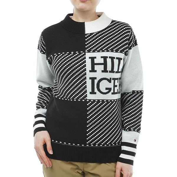 TOMMY HILFIGER GOLF クルーネック 長袖ニットセーター ロゴ 【公式通販】