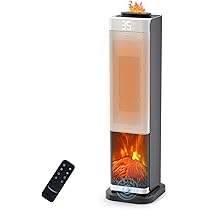 Zyntra 3D炎＆加湿付きセラミックヒーター 黒 Zyntra 3D炎＆加湿付きセラミックヒーター 黒