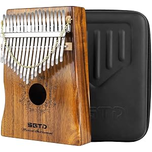 SGTD kalimba カリンバ 親指ピアノ 17キー相思木(コク) お子様 初心者 上級者 専門家に適用 スタディガイド