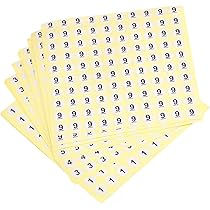 zero出品　確認用 Amazon | uxcell 0ー9マーカーステッカー 在庫ラベル 番号