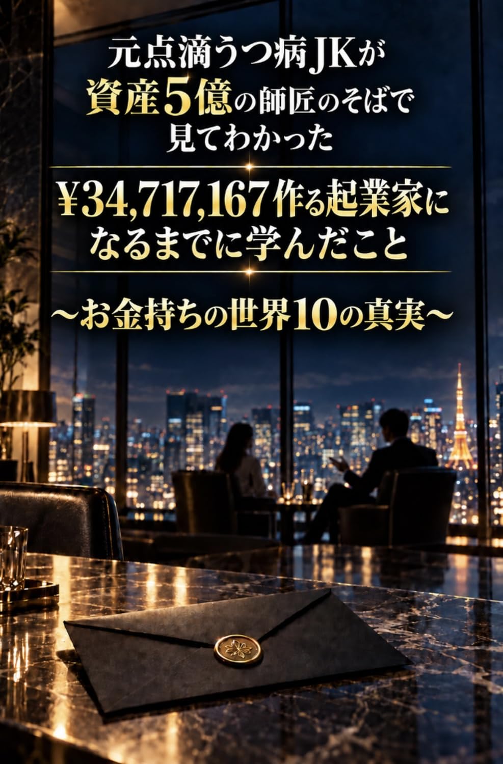 元点滴うつ病JKが資産5億円の師匠のそばで見てわかった34,717,167作る起業家になるまでに学んだこと: お金持ちの世界10の真実