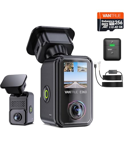 360度パノラマ ドライブレコーダー VANTRUE E360＋リアカメラ Amazon.co.jp: VANTRUE 全方向360度 ドライブレコーダー E360 ＆ RC03