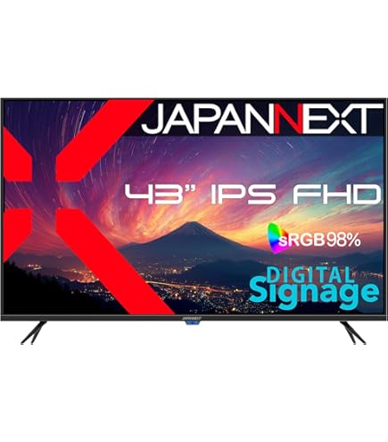 Amazon.co.jp: JAPANNEXT 43インチ モニター フルHD 1920x1080解像度