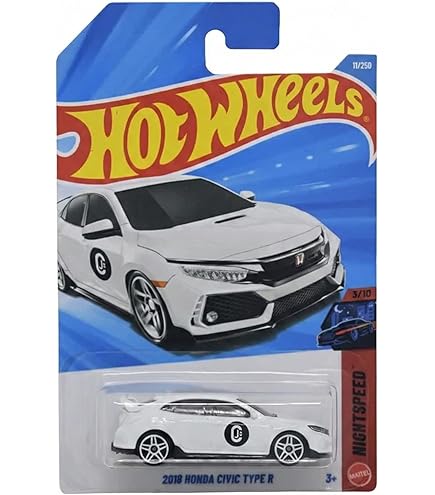 Hot Wheels Honda Civic Si, 1:64 Scale, White, J-Imports Series 2
