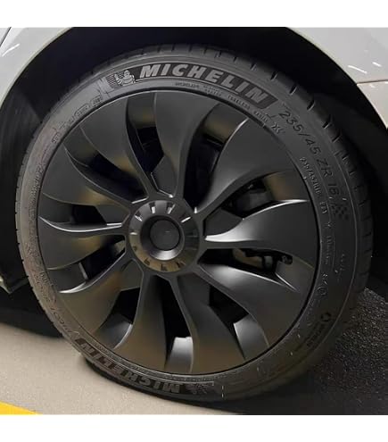 HALODISC 2 Wheel Covers For Tesla Model 3/Y/S – 19 Inch, Aerodynamic, White, Center Lock System