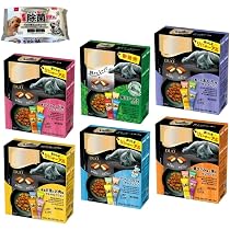 Amazon | 【6箱セット 特典付】シーバ デュオ 成猫用 20g×60本入 24種