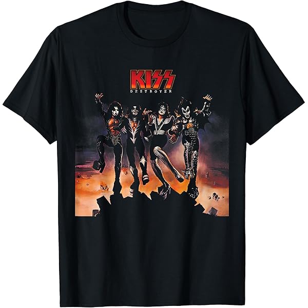 Amazon | KISS ロックンロールオーバー 40 Tシャツ | Tシャツ