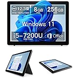 【整備済み品】Dell デル 2in1ノートパソコン Latitude 5285/第7世代 Core-i5-7200U/8GB/SSD256GB/Office 2019搭載/Windows11/ 12.3インチ(1920 x 1280) /Webカメ