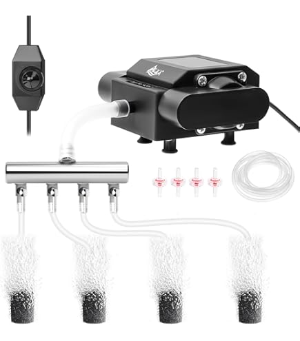 Amazon.co.jp: Blue Diamond Pump V30 アクアリウムエアポンプ 6つの