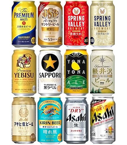Amazon.co.jp: プレミアムモルツ・ヱビス6種アソート 350ml×12本 （6種
