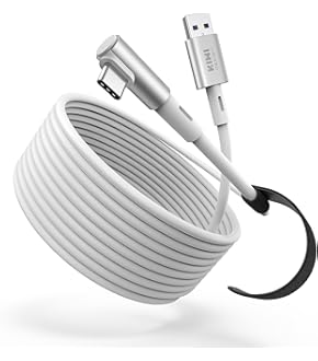  Quest 3 128GB【タイプCケーブルセット】 Amazon.co.jp: リンクケーブル USB Type C ケーブル 5M L字