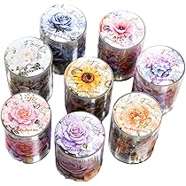 Amazon.co.jp: コラージュ 素材 コラージュシール マスキングテープ 8