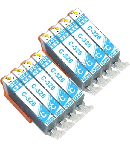 Amazon.co.jp: CANON用 BCI-326 M 純正品併用 マゼンタ 8本 326互換