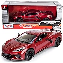 2020 シボレー コルベット 1/24 ダイキャストモデルカー Amazon | Bburago（ブラーゴ） 1/24 シボレー コルベットC8R ＃4
