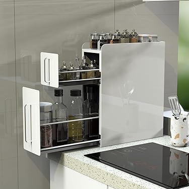 超大収納❣お洒落なデザイン性と抜群の実用性を兼備♪❤万能2段式スパイスラック 超大収納❣お洒落なデザイン性と抜群の実用性を兼備♪❤万能2段式