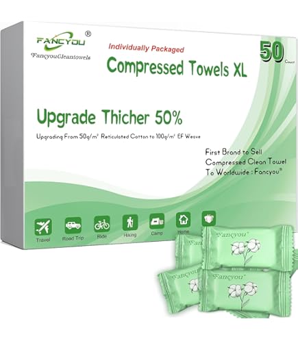 Amazon｜圧縮バスタオル 5個セット 大判タイプ 柔らかい コンパクト