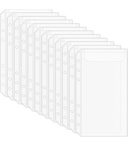 Amazon.co.jp: Antner 12 個バインダーポケット A6 サイズ 6 穴