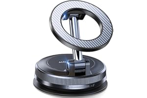 Coolpow for Magsafe Car Mount【26 Magnets】Vacuum Magnetic Phone Holder for Car Phone Holder Mount【90+LBS】Suction Cup Cell Phone Holders for Your Car Accessories/Gym/Mirror for iPhone 17 Pro Max 16 15