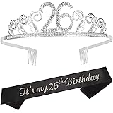 Amazon 26歳の誕生日ギフト 女性用 26歳の誕生日 26歳の誕生日 タンブラー 26歳の誕生日デコレーション 女性用ギフト 26歳の女性へのギフト 26歳の誕生日ギフトアイデア Meant2tobe ワイングラス