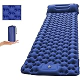 エア-マット エアマット キャンプマット DTOETKD【 2020年最新 足踏み式 幅広厚手】 エアーベッド アウトドアマット 車中泊マット テント キャンプ 軽量 枕付き折畳み式 無限連結可能 コンパクト 防水防潮 防災 40Dナイロン+TPU生