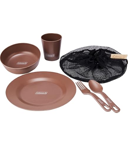 Amazon | Coleman(コールマン) カラフルディッシュウェアセット 