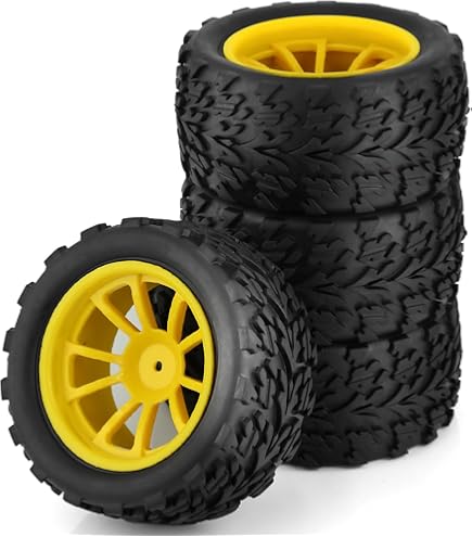 Amazon | WONFAST 1/10 RCモンスタートラックホイールとタイヤセット 4